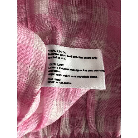 Frankies Bikinis Lou Gingham Shorts Women's Small Pink Pinic NEW - Picture 5 of 5